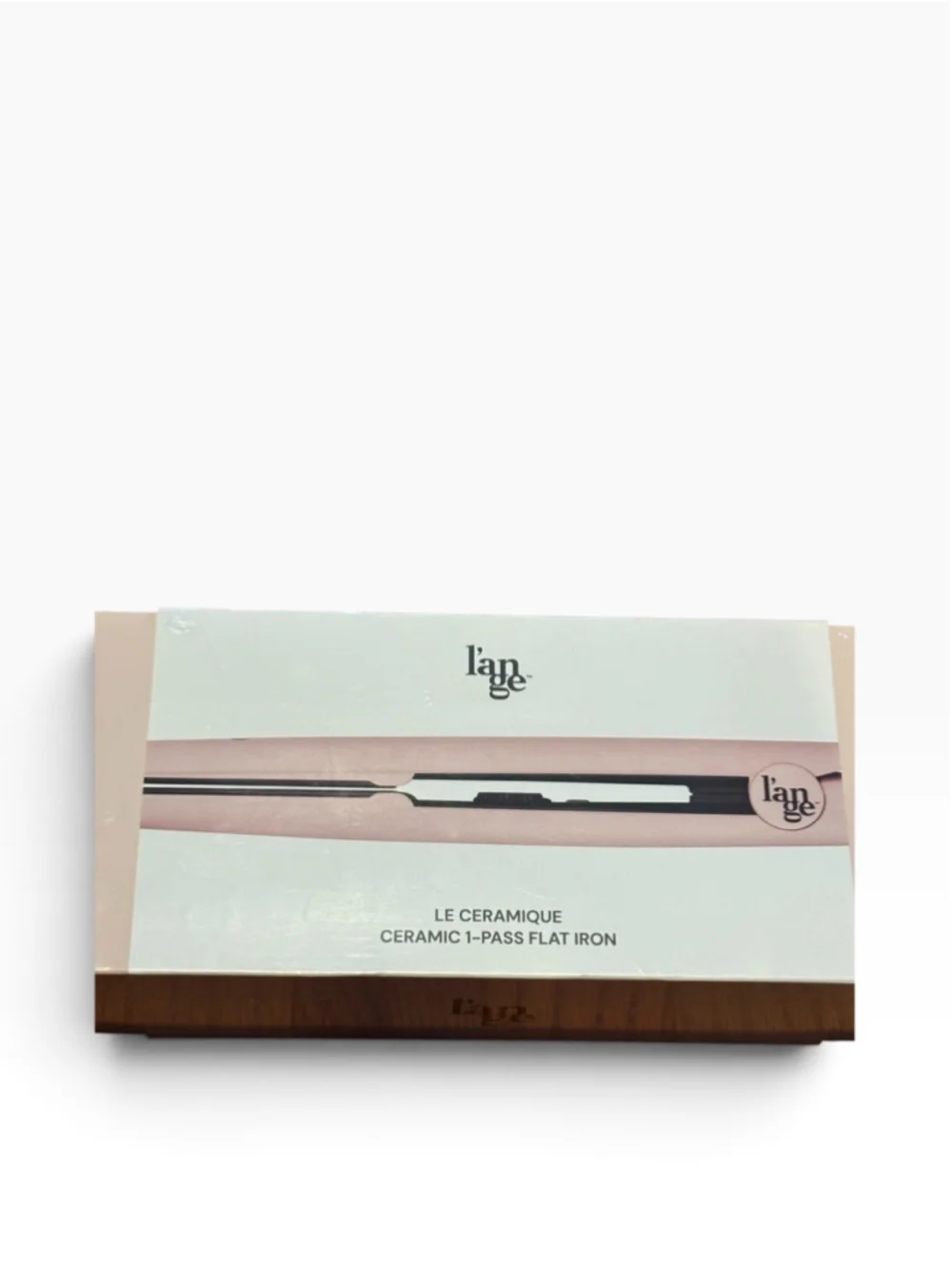 L’ange Le Ceramique 1-Pass Ceramic Flat Iron Blush Pink BNIB Factory SEALED